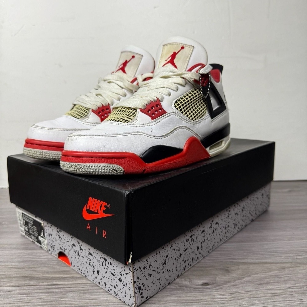 Air Jordan 4 Retro‎ Fire Red 2020 (DC7770-160) Men's Size 8